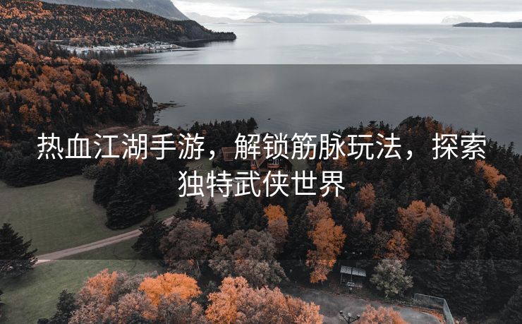 热血江湖手游，解锁筋脉玩法，探索独特武侠世界